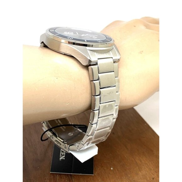 Citizen Men's Watch AW1711-52L Eco Drive Blue Dial Silver Stainless Steel 44mm - Picture 13 of 15